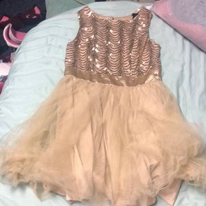 Gold sparkle short dress size 9